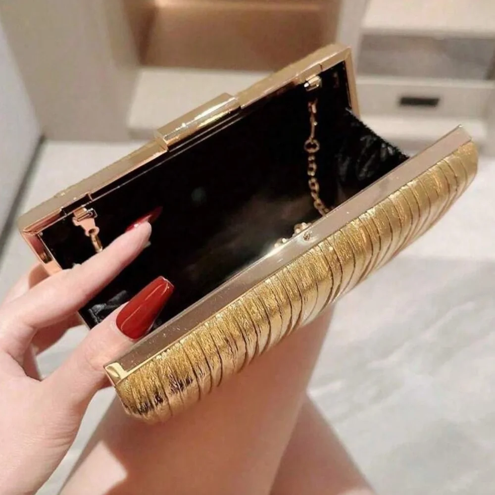 Elegant Gold Clutch Bag